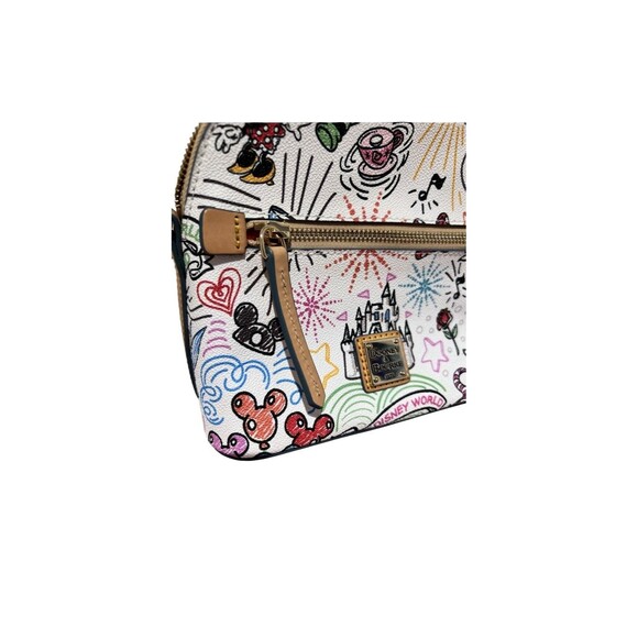 Disney Dooney Bourke Sketch Handbag Mickey, Minnie, & Friends Gently carried - Picture 6 of 16